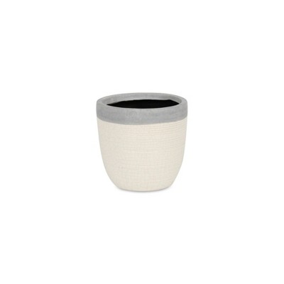 Cheung's Mosaic Style White Glazed Pot - Small