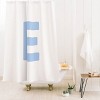 Deny Designs April Lane Art Block Monogram Shower Curtain - 2 of 3