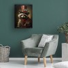 Canvas Wall Art - Momart 'Cute Raccoon With A Red Hat Baroque Style 1' Wall Art for Living Room, Bedroom, or Office Décor by Trademark Fine Art - 14 x - 4 of 4