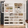 Famapy Multi-Functional Kitchen Cabinet & Pantry,Large - Capacity Food Storage Cabinet with Glass Doors,Easy Organization & Display for Home Kitchen - 4 of 4