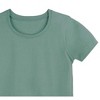 Mightly Girls Fair Trade Organic Cotton Short Sleeve Ribbed Scoop Neck Tee - 3 of 3
