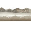 6" x 36" Contemporary Leaf Shaped Aluminum Tray White - Olivia & May - 4 of 4