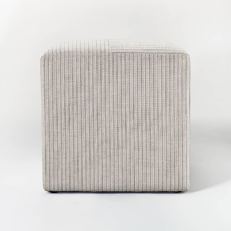 Lynwood Square Upholstered Cube Ottoman - Threshold™ designed with Studio McGee, 3 of 18