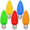 Novelty Lights C9 LED Faceted Christmas Replacement Bulbs Dimmable 25 Pack - 4 of 4