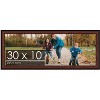 PosterPalooza | Panoramic Decor Brown Picture Frame - UV Acrylic, Foam Board Backing, Hanging Hardware - 2 of 4