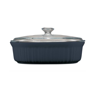 Corningware French Colors 2.5qt Oval Ceramic Baking Dish Navy Dishwasher safe Casserole 1 Year Warranty Target