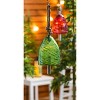 Evergreen Art Glass Swirl Green Bell Chime - 2 of 2
