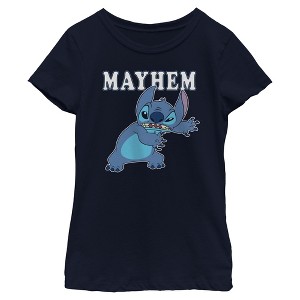 Girls Lilo & Stitch Mayhem T Shirt - 1 of 4