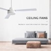 HOMLUX 52" Ceiling Fan with 3 ABS Blades & 6 Speeds & Reversible DC Motor - 4 of 4