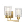 Savoy House Hampton 2 - Light Vanity in  Warm Brass - 4 of 4