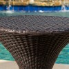 Franklin 16" Wicker Hourglass Side Table: No Assembly, Weather-Resistant - Christopher Knight Home - 3 of 4