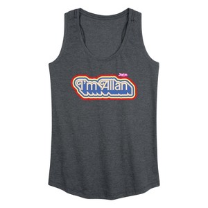 Women's - Barbie - I'm Allen Graphic Racerback Tank - 1 of 4