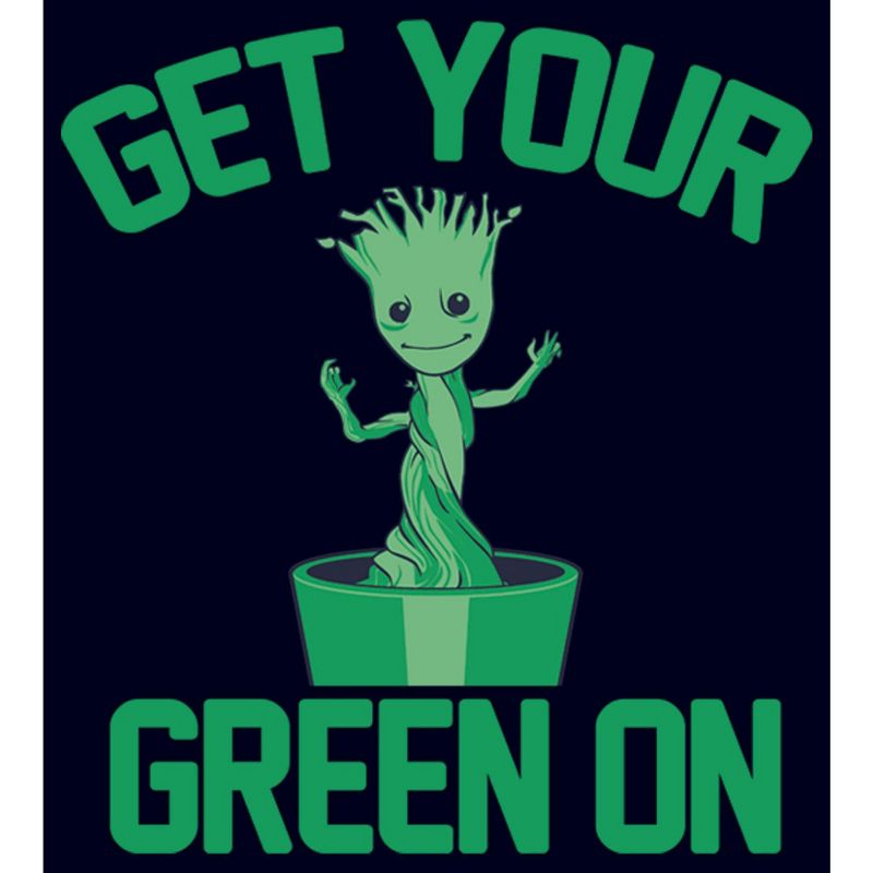 Men's Marvel Baby Groot St. Patrick's Day Get Your Green On T-Shirt, 2 of 6