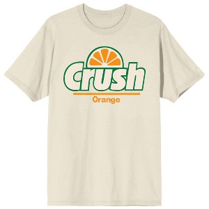 Orange Crush Classic Logo Men's Natural Short Sleeve Tee - 1 of 3