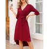 Clearlove Womens Wrap V Neck 3/4 Sleeve Maternity Nursing Dress - 4 of 4