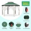 Outdoor Patio Gazebo 13'x13' with Expansion Bolts, Heavy Duty Party Tent & Shelter with 6 Zippered Mesh Netting - 4 of 4