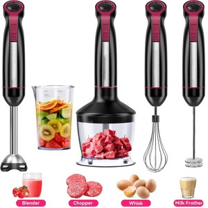 5-in-1 Immersion Hand Blender, Turbo Mode Scratch-Resistant Stick ...