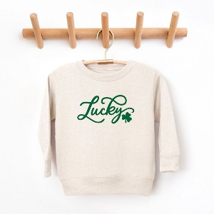 The Juniper Shop Cursive Lucky Clover Youth Ultra-Soft Graphic Sweatshirt - 1 of 3