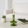 Glass Taper Candle Holder - Modern Decorative Candlestick for Home, Office, Bedroom & Living Room - Elegant Tall Contemporary Accent Decor - 3 of 4