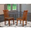 HomeStock Rustic Ranch Slat Back Dining Room Chair With Upholstery Seat - Set Of 2 - 2 of 3