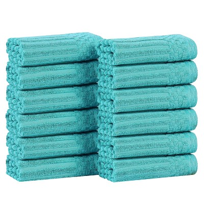 Modern Ribbed Cotton  Assorted Towel Set by Blue Nile Mills