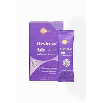 Golde Destress Ade Blueberry Dietary Supplements - 6ct