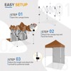 EAGLE PEAK 5x5ft Easy Setup Pop Up Canopy Tent with One Wall - 2 of 4