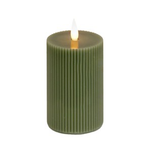 10" HGTV LED Real Motion Flameless Green Candle Warm White Lights - National Tree Company - 1 of 4