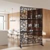 DSVIMOY Outdoor & Indoor Privacy Screen, Freestanding Decorative Privacy Screen for Deck Balcony Patio, Black, 48"*76"*16" - 2 of 4