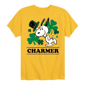 Boys' - Peanuts - Snoopy Charmer Short Sleeve Graphic T-Shirt - 1 of 4