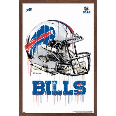 Evergreen Ultra-Thin Edgelight LED Wall Decor, Helmet, Buffalo Bills- 19.5  x 15 Inches Made In USA