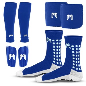 MediCaptain Elite Bundle - Includes Grip Socks, Shin Guards, Pre-Cut Sock Sleeves, and Shin Guard Straps - 1 of 4