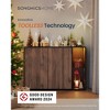 SONGMICS HOME Superfast Toolless Assembly, Storage Cabinet, Accent Buffet Cabinet with Lighting and Glass Shelf, Sideboard, Minimalist - 3 of 4