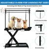 Hydraulic Dog Grooming Table, Pet Grooming Table with Aluminium Overhead Arm, Anti Slip Tabletop for Home and Salon - 4 of 4