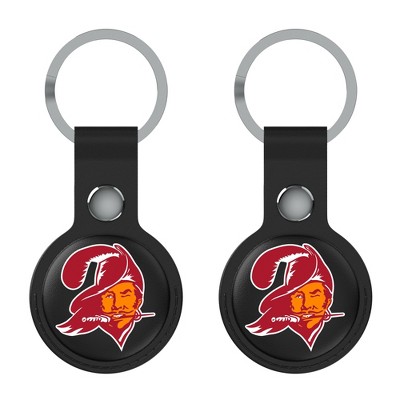 Keyscaper NFL NFC Historic Teams Insignia Black Airtag Holder 2-Pack