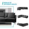 Mjkone Luxury 107"W*81.5''D Linen L-shaped Couch,6-Seat Oversized Sectional Sofa Couch With Corner Sofa - 4 of 4