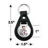 Betty Boop Heart Logo Black Leather Keychain - 2 of 4