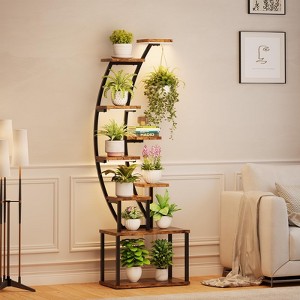 Plant Stand With Grow Light, 9 Tiered Tall Plant Stands Indoor, 62" Plant Shelf for Indoor Plants Multiple - 1 of 4