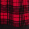 plaid black & red