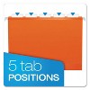 Pendaflex Reinforced Hanging Folders 1/5 Tab Letter Orange 25/Box 415215ORA - 4 of 4