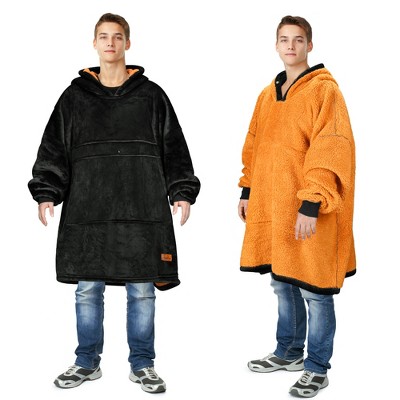 Catalonia Oversized Blanket Hoodie Sweatshirt, Comfortable Wearable Blanket Pullover Adults