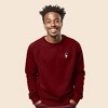Dalix Astronaut Embroidered Crewneck Fleece Sweatshirt Pullover Mens - 2 of 4