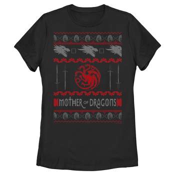 Women's Game of Thrones Christmas Mother of Dragons Sweater T-Shirt