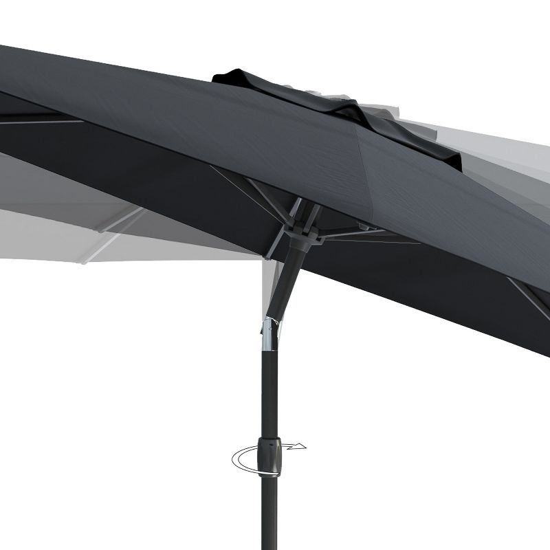 10' Wind Resistant Tilting Patio Umbrella - CorLiving, 5 of 9