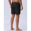 INSPIRE CHIC Men's Contrast Color Elastic Waist Lining Surfing Drawstring Swimming Shorts - 3 of 4