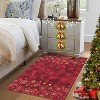 Fulvari Christmas Snowflake Accent Non-Slip Rubber Backing Indoor Area Rug Holiday Home Decor for Living Room Bedroom Bathroom - 2 of 4