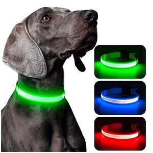Milex LuminousCollar LED Light-Up Safety Pet Collar – Adjustable for Small, Medium & Large Dogs (3 Pack) - 1 of 4