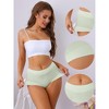 Allegra K Women's Mid-Waisted Full Coverage Classic Cotton Briefs - 3 of 4