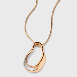 Organic Pendant Necklace - A New Day™ Gold - 1 of 4
