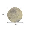 Beige Taupe And Gray Abstract Washable Indoor Outdoor Area Rug - 3 of 4
